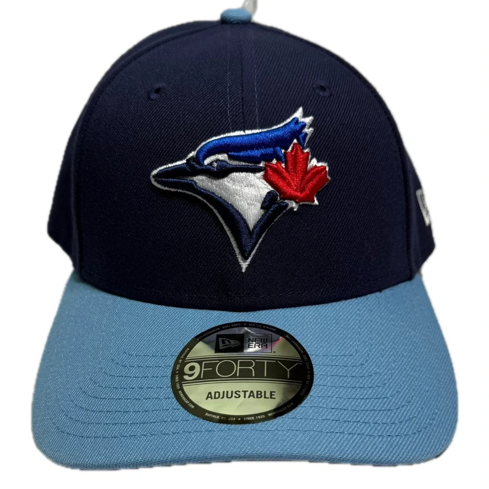 New Era 9FORTY Hat Mens OSFA Navy Blue Toronto Blue Jays MLB Adjustable Cap